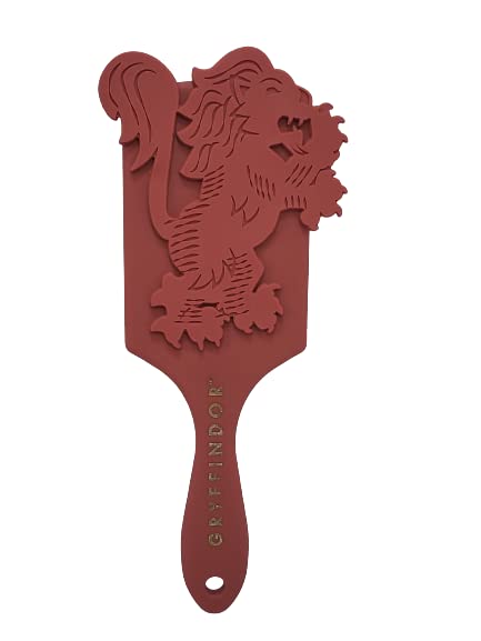 Harry Potter Gryffindor House Paddle Hair Brush Women's Hair Comb Styling Accessory (Gryffindor)
