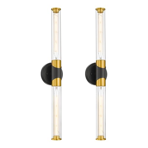 Black Gold Wall Sconces HWH 27'' Modern