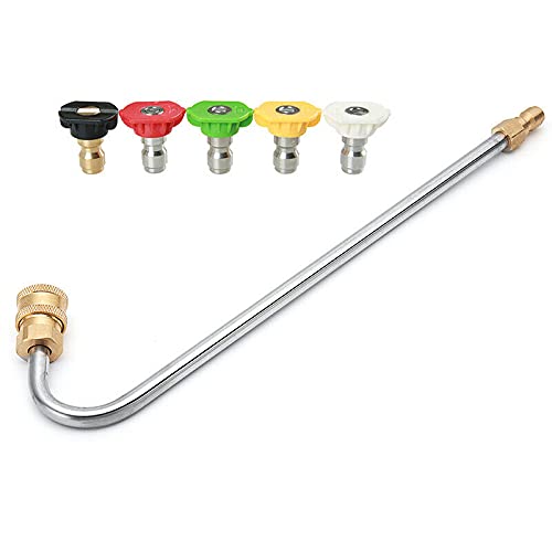 TOTMOX Pressure Lance, Stainless Steel, 5000 PSI, 35cm, with 5 Color Nozzles