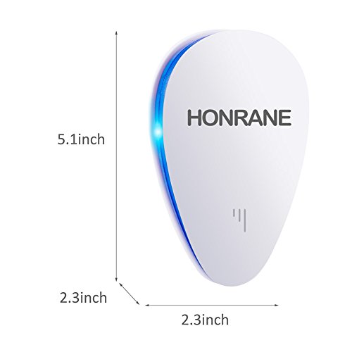 Honrane 6 Pack Ultrasonic Pest Control Repeller Electronic Plug in Repellent Indoor - Keep Bugs and Pests Away