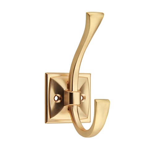TUNNY Antique Design Wall Hanging Coat Hooks - Copper Brushed Coat Hooks, Pack for 5 Entry Shoe Cabinets, Wardrobe Bathroom Bedroom Furniture Hardware