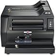 Rhin-O-Tuff CBS3000 Coil Binding System 3000, Black; All-in-One Spiral Punch, Bind, and Crimping Systeml; LED Panel; Open-Ended Punch Throat; Dual Coil Rollers; Power Crimper; Oval Hole; Foot Pedal