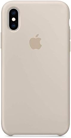 Liquid Silicone Case Compatible with iPhone Xs Max 6.5 inch (2018), Gel Rubber Protection Shockproof Cover Case Drop Protection Case (Light Stone Grey)