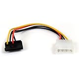 StarTech.com SATAPOWADAPR 6-Inch 4 Pin Molex to Right Angle SATA Power Cable Adapter