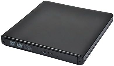 USB 3.0 External DVD Drive Burner, JIRVY Ultra Slim Portable DVD CD Rewriter Burner CD/DVD-RW Writer Super Drive for PC Laptop Desktop Windows and Linux OS Apple Mac Macbook Pro (Black)