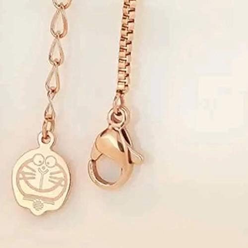 Amazon ドラえもんネックレス K18 ピンクゴールド ホワイトシェルドラえもんネックレス ステンレス素材 ネックレス 通販