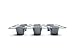 Fox Run Non-Stick Popover Pan, 6 Cup Yorkshire Pudding Pan, Grey