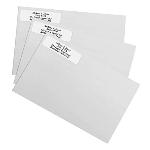 Clear Rolled Address Labels with Elegant Dispenser Roll of 250