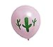20pcs Latex Balloons Cactus Printed Party Balloons for Summer Theme Festival Party Supply