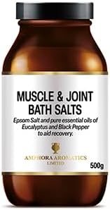 Amphora Aromatics Muscle Joint Bath Salts 500g Epsom Salt Rosemary Eucalyptus