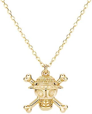 ワンピース グッズ 麦わらの一味 海賊マークネックレス K18イエローゴールド アクセサリー ジュエリー プレゼント None 109