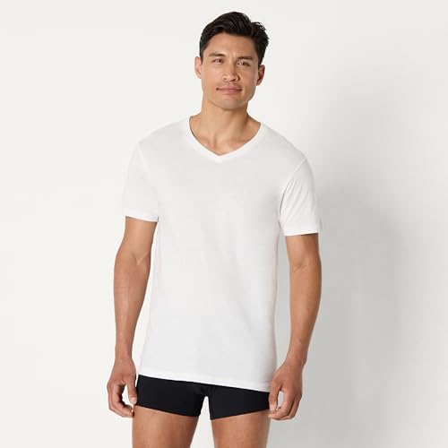 Boxer in Jersey di Cotone, Biancheria Intima Uomo, Pacco da 5, Nero, S
