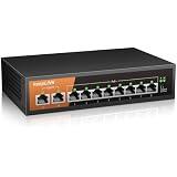Switch PoE Passthrough 3 Porte Gigabit MokerLink – 1 Ingresso PoE E 2 Uscite, Extender/Injector/Network Extender 3 In 1