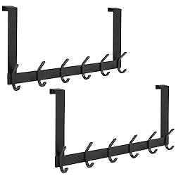 TICONN Over The Door Hooks, 6 Heavy Duty Dual Coat