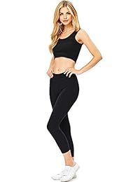 Leggings Capri Sofra Juniors Cintura Alta Elástico De La dama