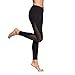 Chikool Workout Pants for Women High Waist Mesh Yoga Leggings Inner Pocket Black
