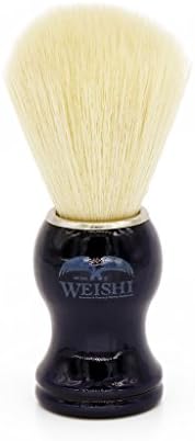 WEISHI Wooden Handle Fiber Hair Shaving Brush (Drak Blue)