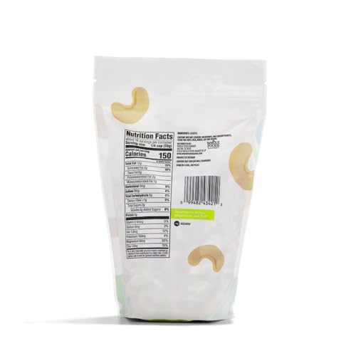 365 BY WHOLE FOODS MARKET, RAW CASHEWS, 16 OUNCE