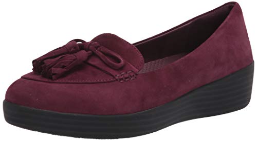 FITFLOP - Tassel Bow TM Sneakerloafer - Deep Plum - Women - 3
