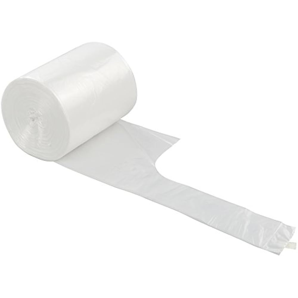 HandleTie Small Trash Bags 1.2 Gallon, White, 105 Counts 713839228773