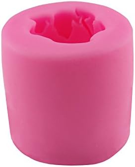 Wisdomen 3D Rose Flower Shape Silicone Mould Handmade Craft Soap Candle Making DIY Mould
