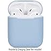Compatible Airpods Case, Protective Ultra-Thin Soft Silicone Shockproof Non-Slip Protection Accessories Cover Case for Apple Airpods 2 & 1 Charging Case - Light Blue