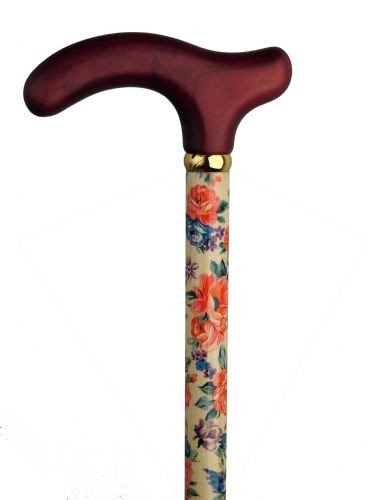 Ladies Fritz Cane Primrose Maple Shaft , Burgundy Solid Wood Handle -Affordable Gift! Item #DHAR-9166200
