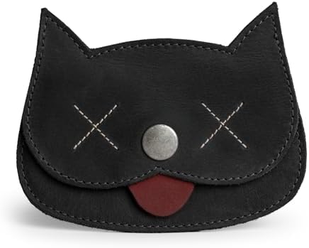Hide & Drink, Full Grain Leather Zipper Coin Pouch, Change Bag
