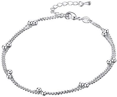 Bsjmlxg Women Jewelry, Heart Style Anklet, Fashion Simple Ankle Bracelet, for Beach Outdoor Party Weddings Parties Gifts