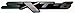 24Designs Compatible Sxt6 Stick on Emblem Black Silver Replacement for Dodge Vehicles Y