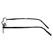 EyeBuyExpress Rectangle Black Reading Glasses Magnification Strength 0.5