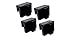 Black Plastic File Hanger Clips 4/pk #9000
