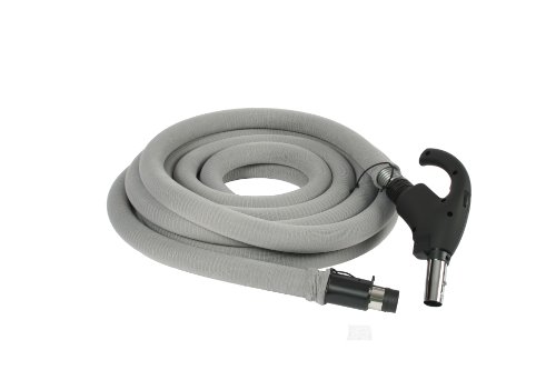Cen-Tec Systems 99713 Central Vacuum 35 Foot Universal Connect Low Voltage Hose with Hose Sock and Button Lock Stub Tube