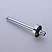 Ceiling Mount Shower Arm with Flange, Straight 8-Inch, G1/2 Thread, Brass Chrome-Plated