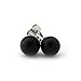 14k Yellow Gold Black Onyx Ball Stud Earrings - 8 Millimeters