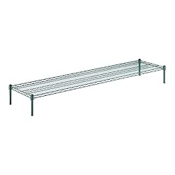 Zedfire 18" x 72" x 8" Green Epoxy Wire Storage