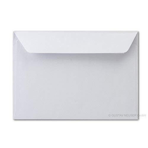 Envelopes B6 12 x 18 cm with Adhesive Strip 90 g/m² White///Volume Discount. 100 Umschläge White