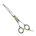 Sharf Gold Touch Grooming Pet Scissors, 6.5 Inch Curved Blade, Cat & Small Dog Trimming Cuts