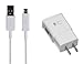 Galaxy S7 S7 Edge S6 S6 Edge LG G2 G3 G4 for Samsung Adaptive Fast Charger Micro USB Cable Kit {Wall Charger + Cable} Fast Charging for up to 50% faster charging (WHITE)