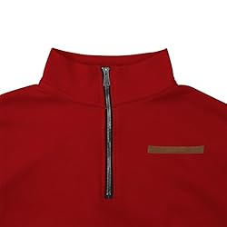 Mens Quarter Zip Pullover Vintage Fashion Long