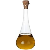 Lily's Home Large Glass Cruet Olive Oil Dispenser, A Beautiful Addition to Any Kitchen and Dinnerware Set (22 Ounces)