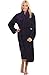 Del Rossa Womens Classic Fleece Shawl Collar Bathrobe Robe