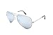 Ray-Ban Aviator RB 3025 019/W3 58mm Matte Silver Polarized Silver Mirror L642c