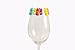 Wine Glass Markers with Colorful and Stylish Design - Set of 6 (Pineapple)