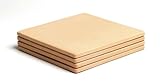 Pizzacraft 7.5" Square ThermaBond Mini Baking/Pizza Stones, Set of 4