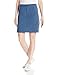 Riders by Lee Indigo Women's Performance Skirt W/Knit Waist, Dark Denim, 12A