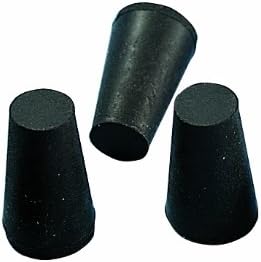 Plasticoid M29 Solid Tapered Natural Rubber Stopper, 1/2" Top Diameter, 5/16" Bottom Diameter, 000 Size, 13/16" Length (Bag of 180)