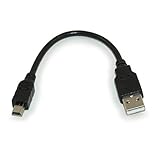 6 INCH USB 2.0 Certified 480Mbps Type A Male to Mini-B/5-Pin Male Cable
