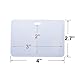 Feesy ® 20 PCS Semitransparent Hard Plastic Badge Card Case Holder with Slot & Chain Holes - Horizontal (2