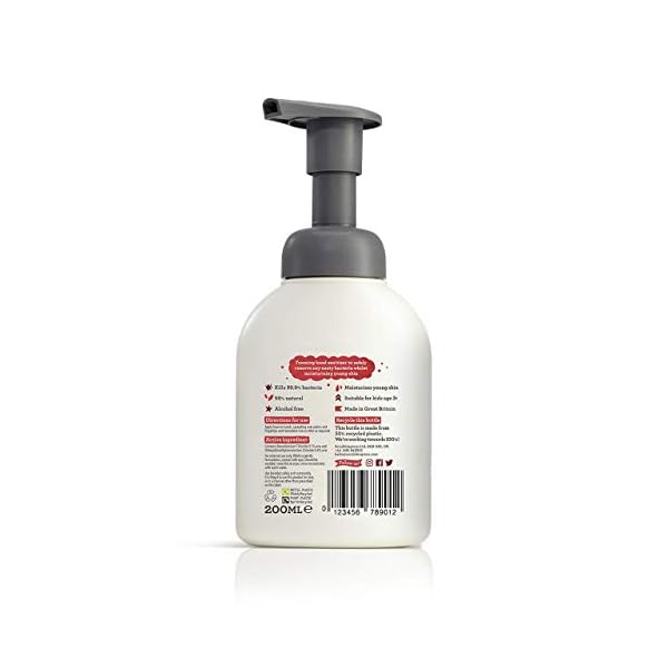 Scrubbingtons-Bug-Off-Childrens-Alcohol-Free-Foaming-Hand-Sanitiser-for-Sensitive-Skin-with-98-Natural-Ingredients-with-Eco-Duo-Bottle-200ml-Refill-Pouch-200ml Scrubbingtons Bug Off Children's Alcohol Free Foaming Hand Sanitiser for Sensitive Skin Eco Fiendly Duo Bottle 200ml and…